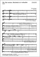 Die Zeit meines Abschieds ist vorhanden（合唱楽譜）