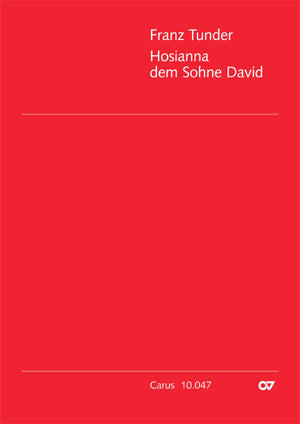 Hosianna dem Sohne Davids [score]