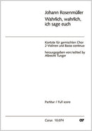 Wahrlich, ich sage euch (Score)