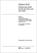 Fürchte dich nicht! Ich bin der Erste（合唱楽譜）