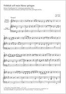 Fröhlich soll mein Herze springen (Score)