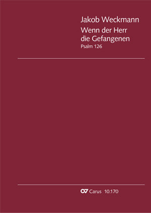 Wenn der Herr die Gefangenen (Score)