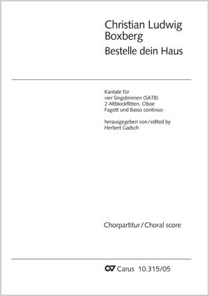 Bestelle dein Haus（合唱楽譜）