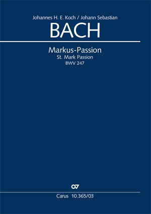 Markus-Passion, BWV 247（ヴォーカル・スコア）