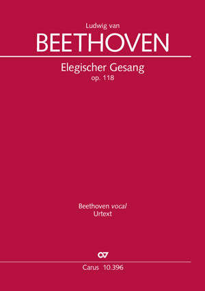 Elegischer Gesang, op. 118 [score]