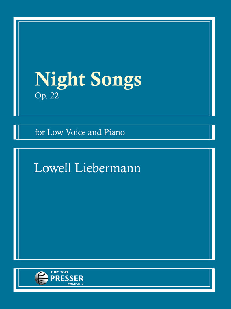 Night Songs (Low Voice and Piano)