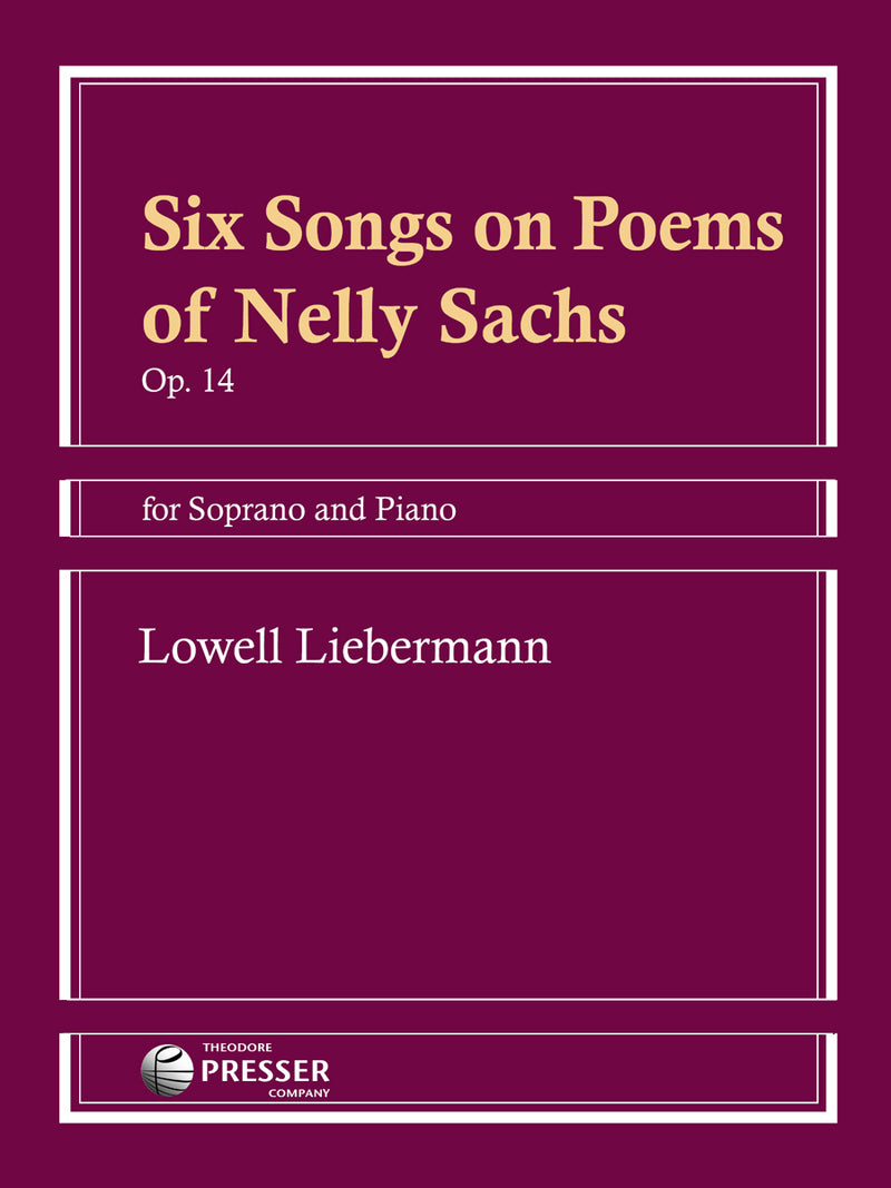 Six Songs On Poems of Nelly Sachs (Vocal Score)