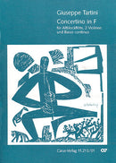 Concertino in F für Blockflöte und Streicher (Score)