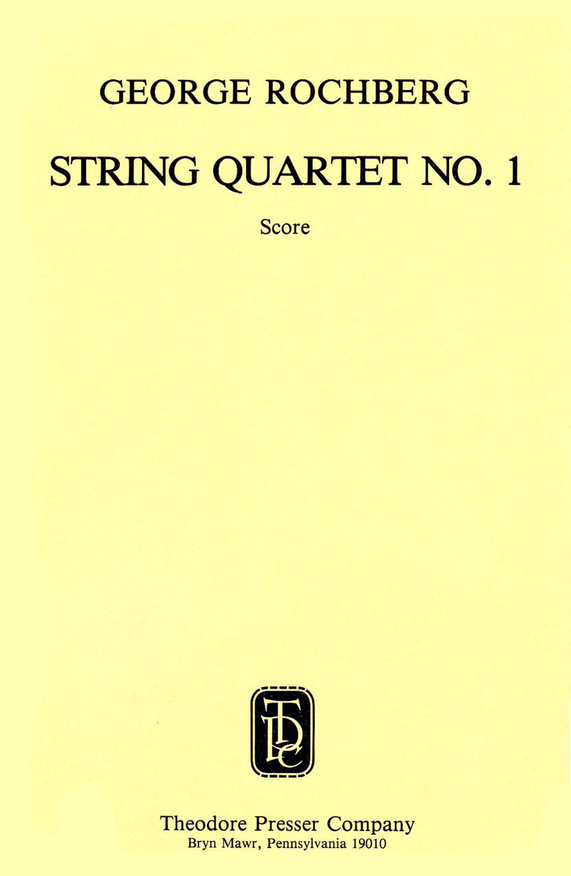 String Quartet No. 1 (Study Score)