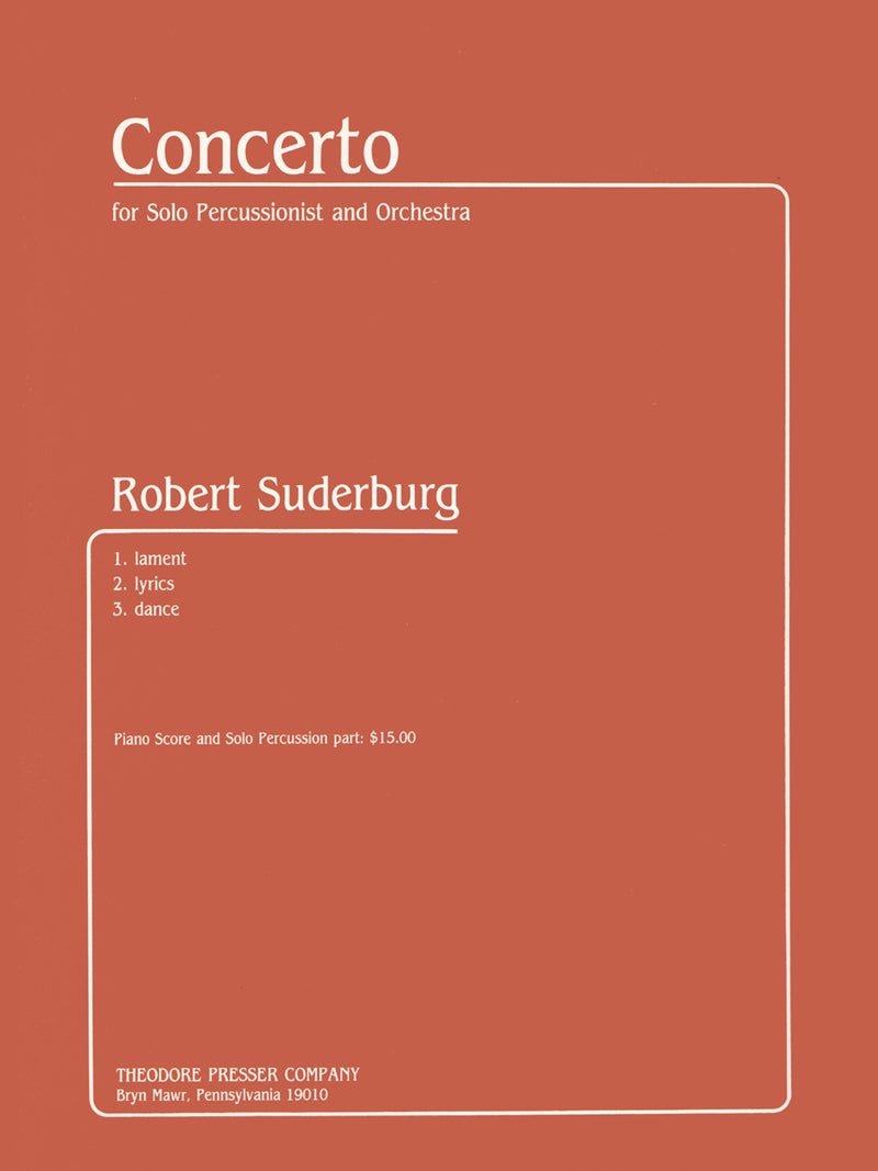 Concerto for Solo Percussionist and Orchestra (Score with Part)