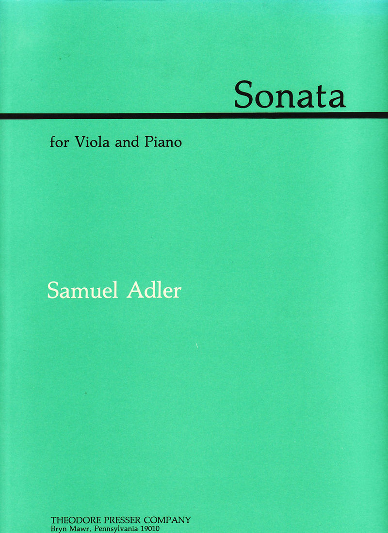 Sonata For Viola and Piano