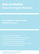Six Canons From The English Baroque