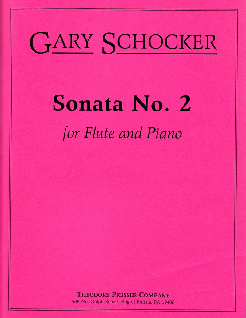 Sonata No. 2 for Flute and Piano (Score with Part)