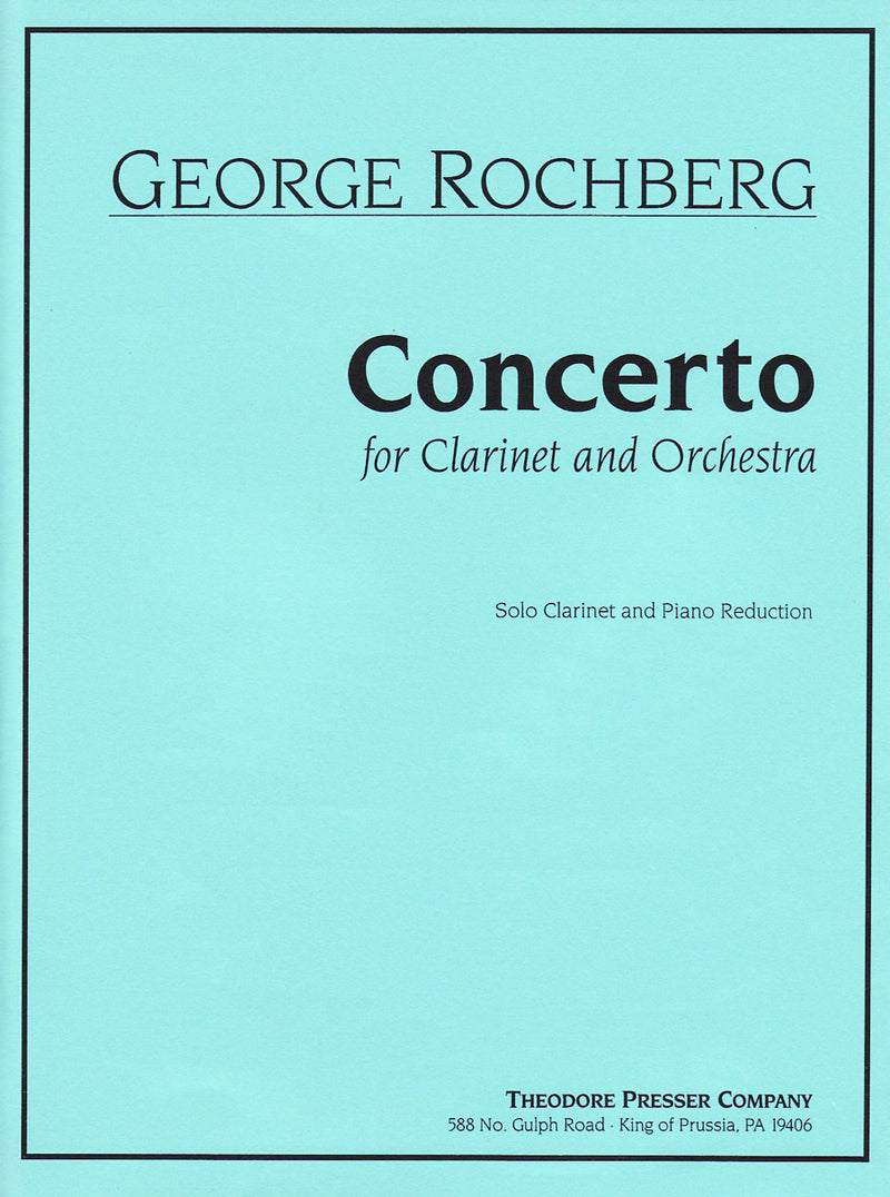 Concerto for Clarinet and Orchestra (Score with Part)