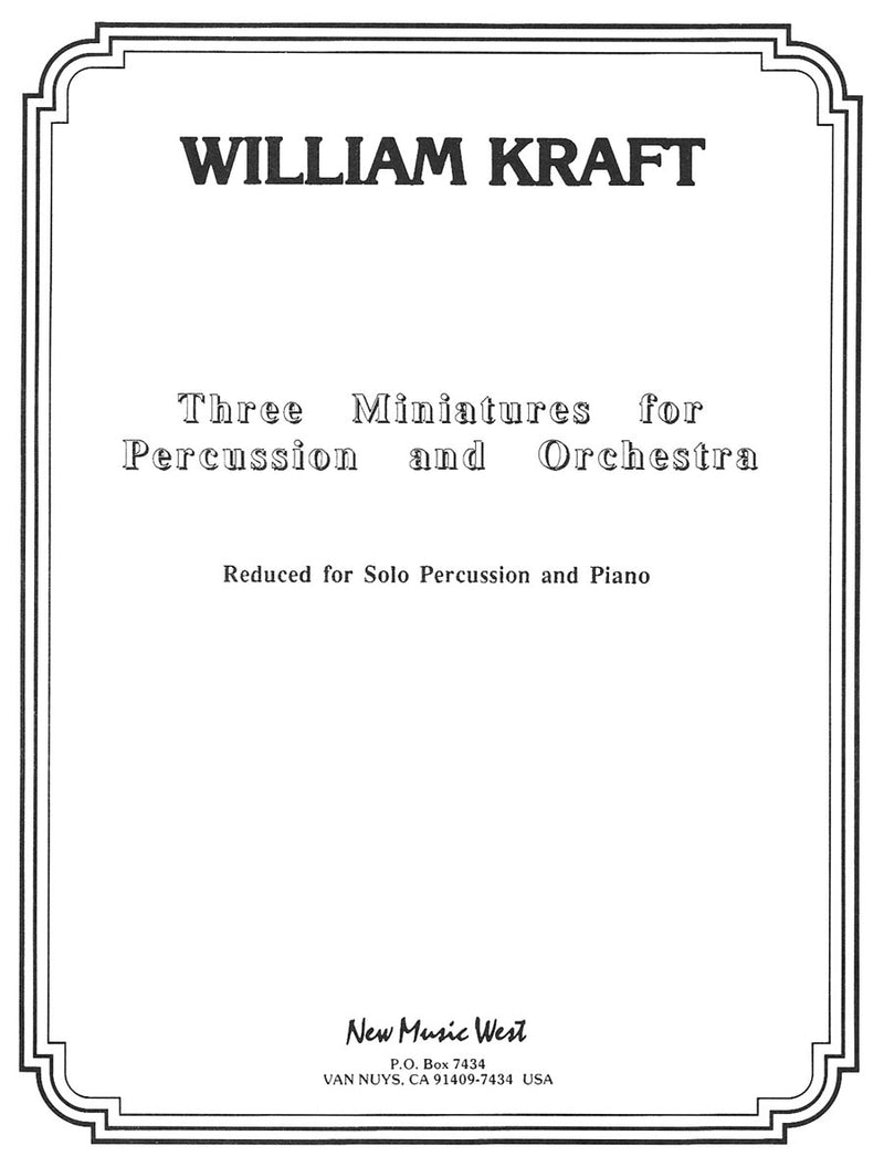 Three Miniatures for Percussion and Orchestra