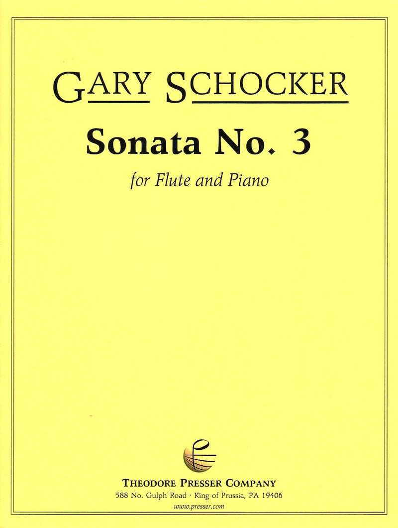 Sonata No. 3 for Flute and Piano (Score with Part)