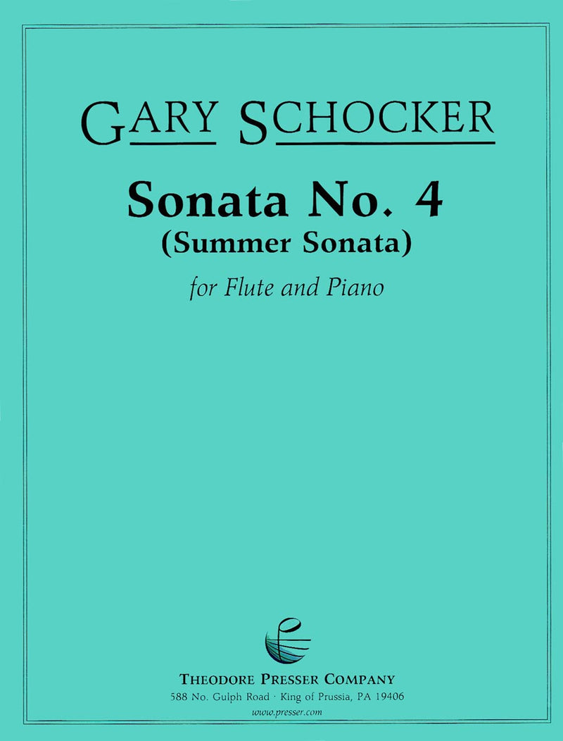 Sonata No. 4 for Flute and Piano (Score with Part)