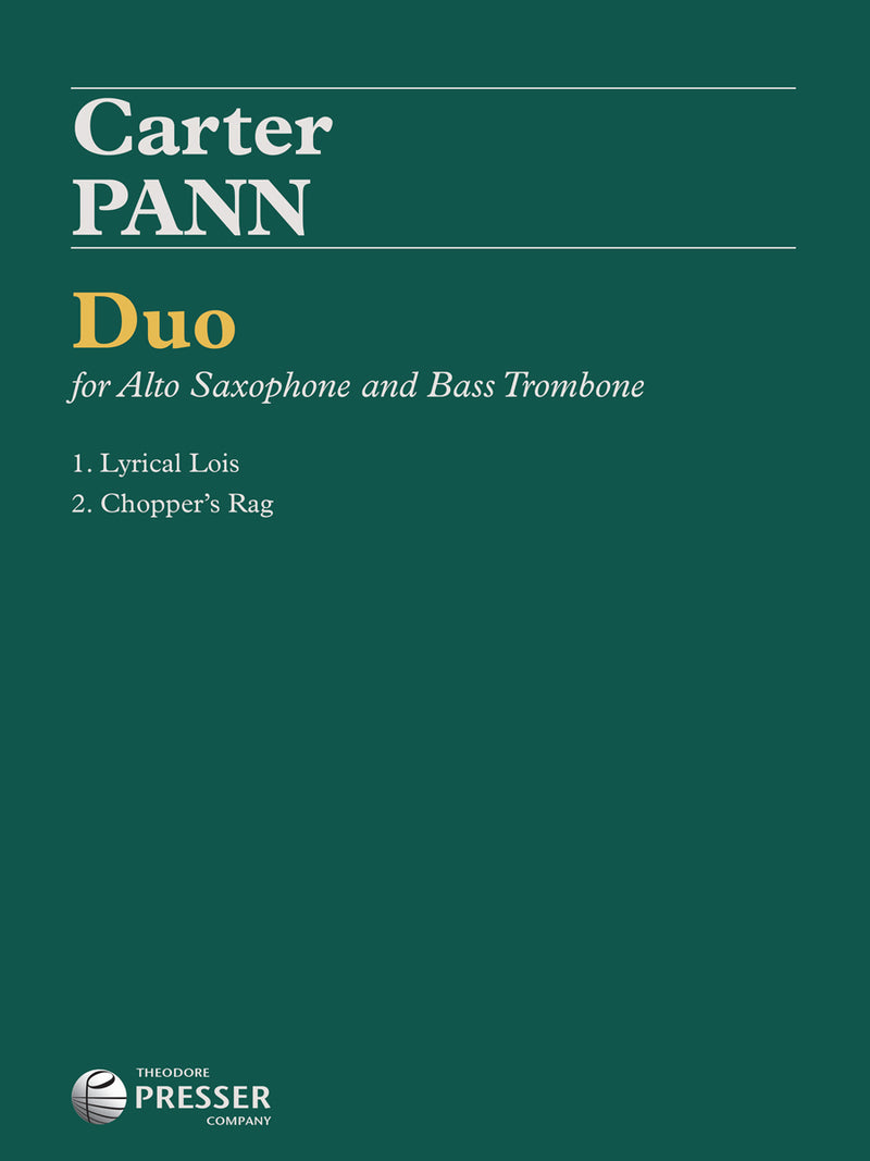 Duo (Alto Saxophone in Eb and Bass Trombone)