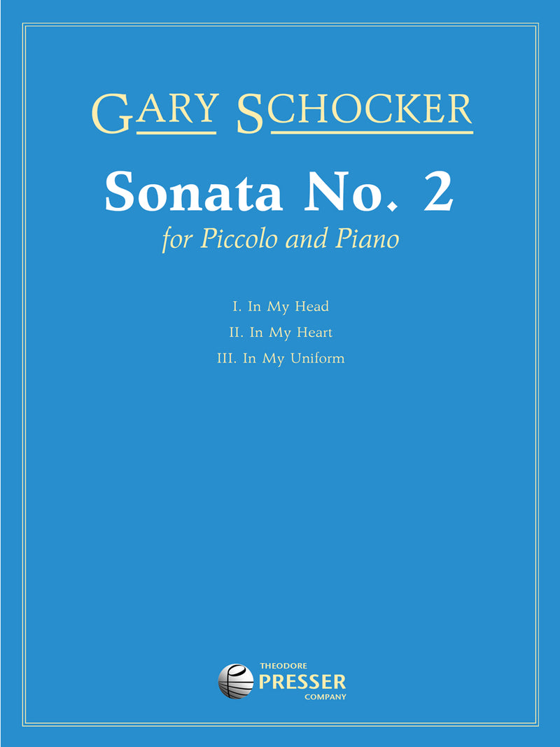Sonata No. 2 for Piccolo and Piano (Score with Part)