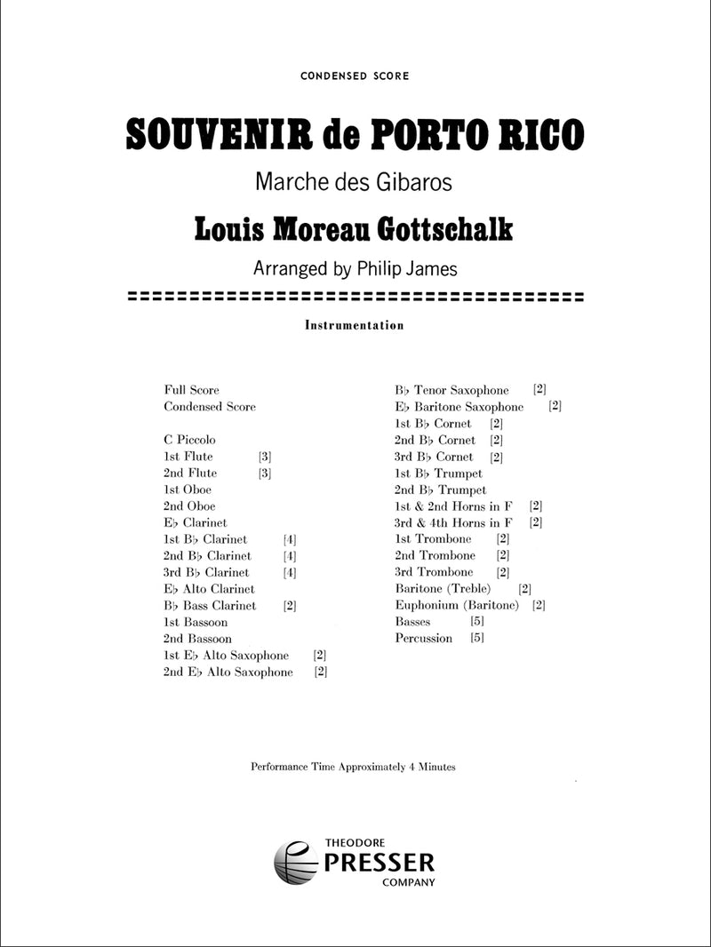 Souvenir de Puerto Rico (Score Only)