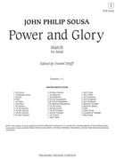Power and Glory (Score Only)