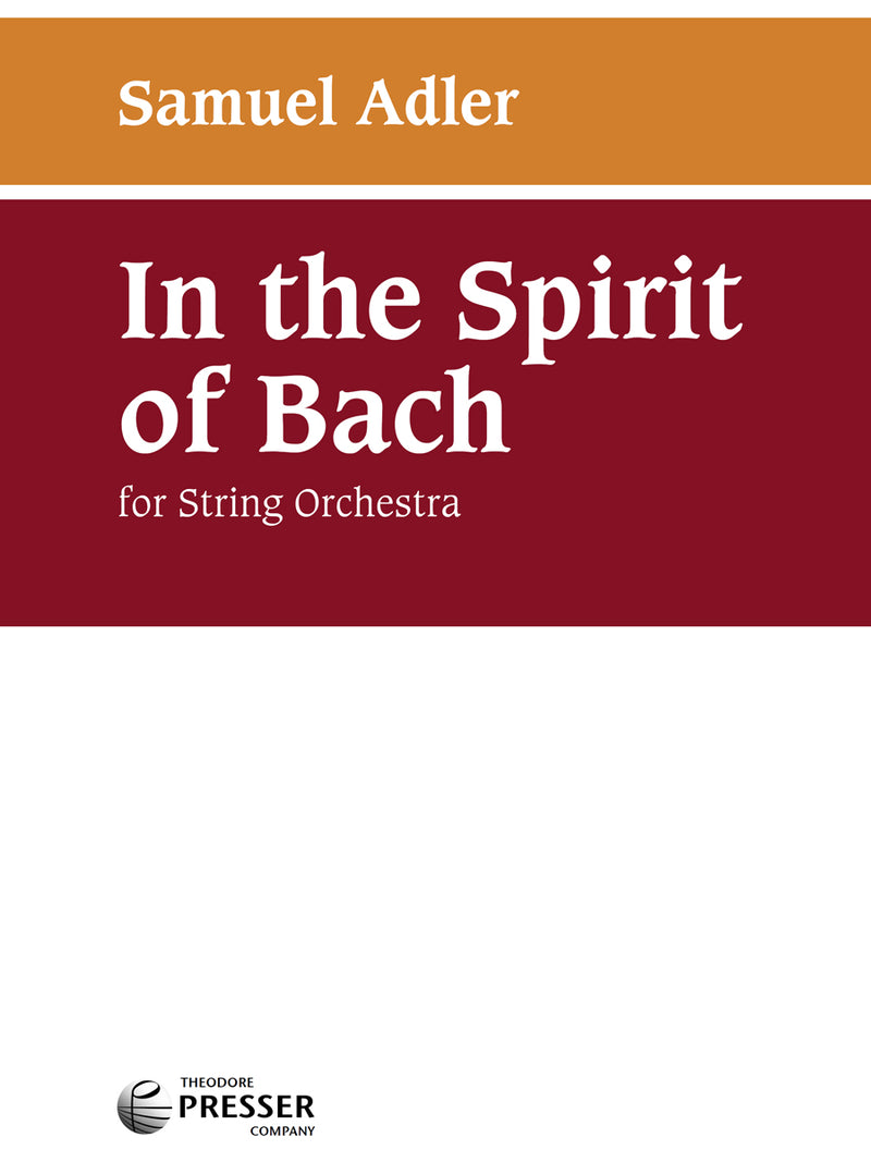 In The Spirit of Bach (Score & Parts)