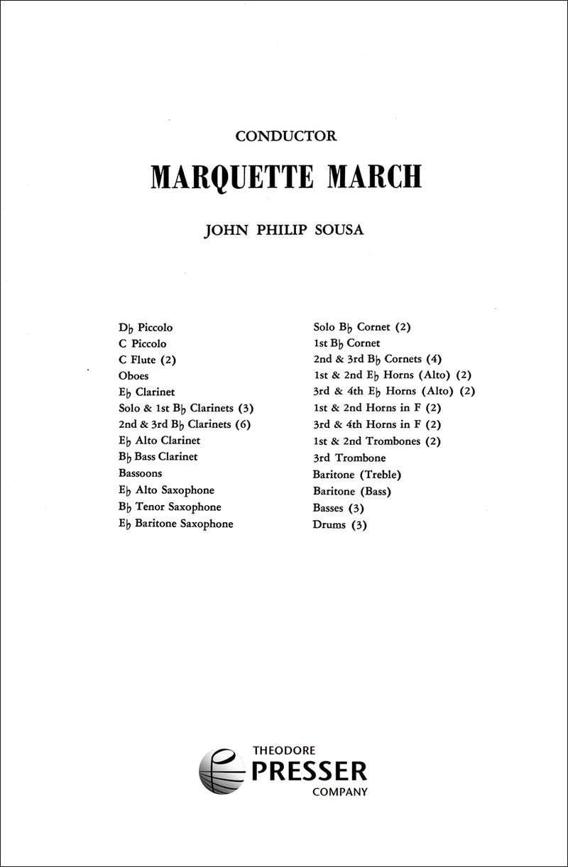 Marquette University March (Score Only)
