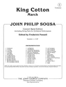 King Cotton March, ed. Frederick Fennell (Condensed Score)
