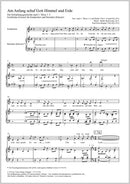 Am Anfang schuf Gott Himmel und Erde (Score)