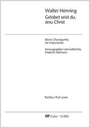 Gelobet seist du, Jesu Christ (Score)