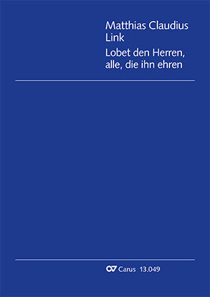 Lobet den Herren, alle die ihn ehren