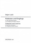 Kadenzen und Eingänge zu den Klavierkonzerten von W. A. Mozart