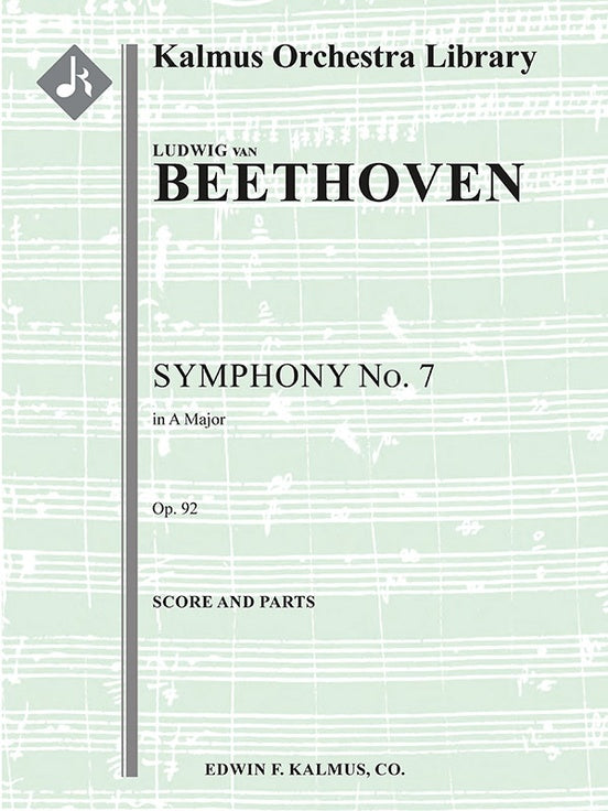 Symphony No. 7 in C minor, Op. 92（スコアとパート譜セット）