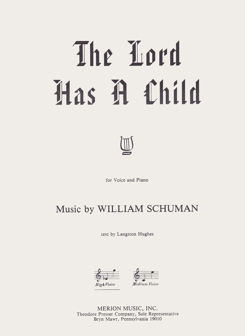 The Lord Has A Child (High Voice and Piano)