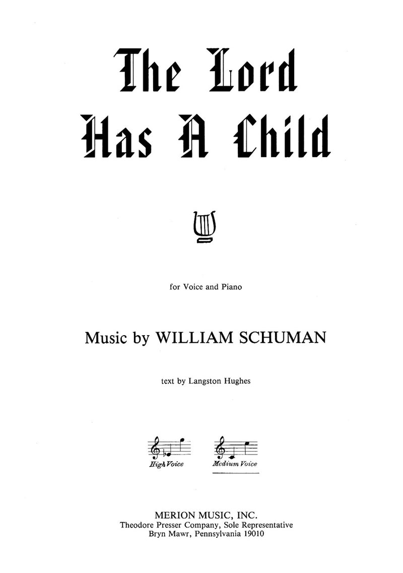 The Lord Has A Child (Voice and Piano)