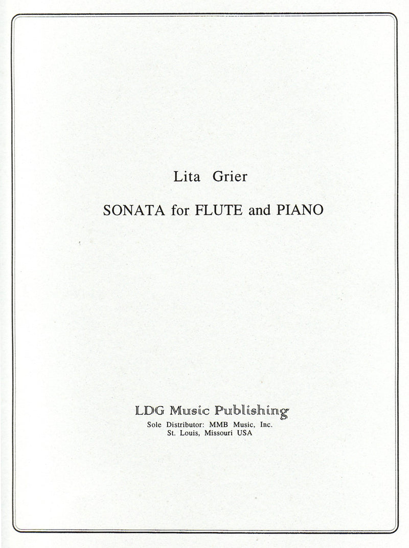 Sonata for Flute and Piano