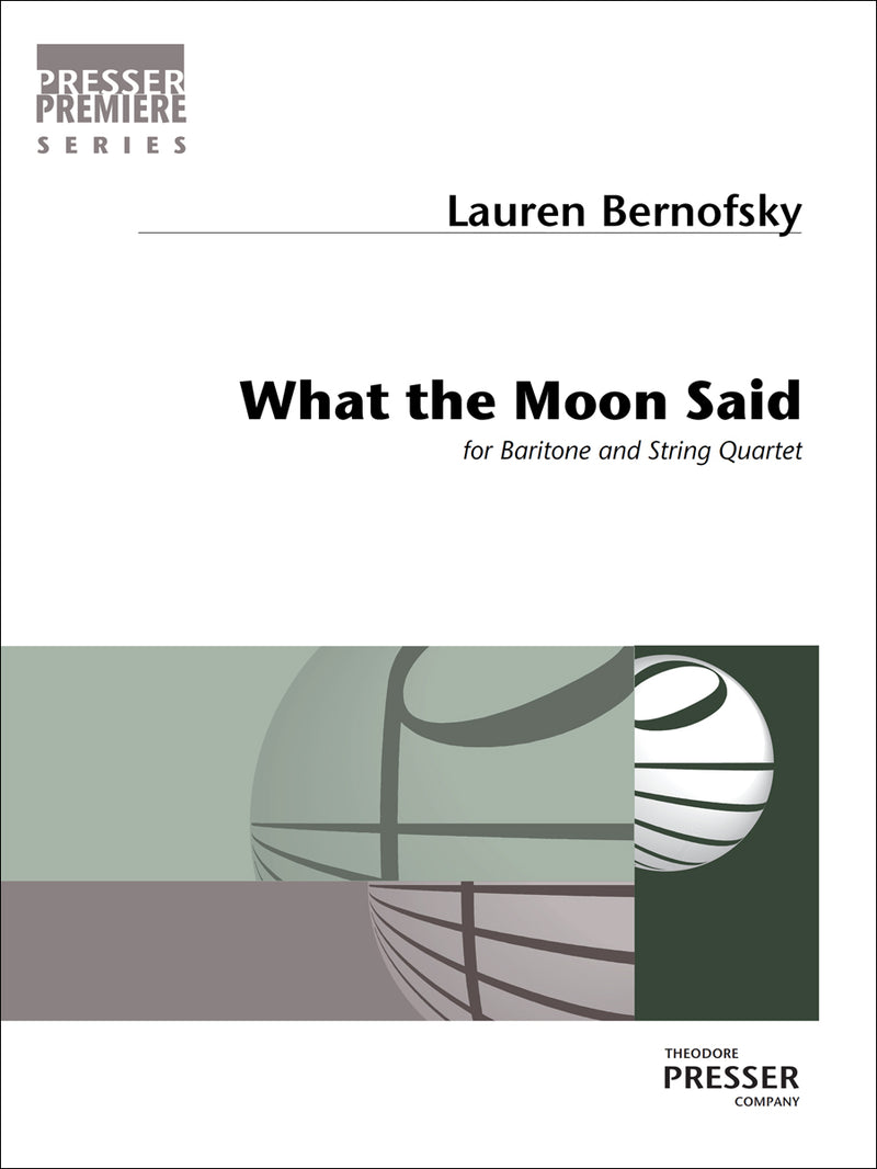 What The Moon Said (Score & Parts)