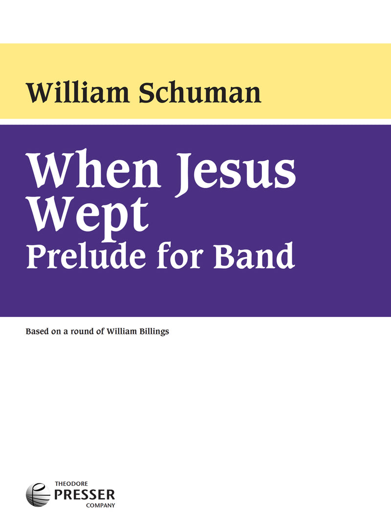 When Jesus Wept (Score & Parts)