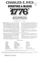 Overture & March 1776 (Score Only)