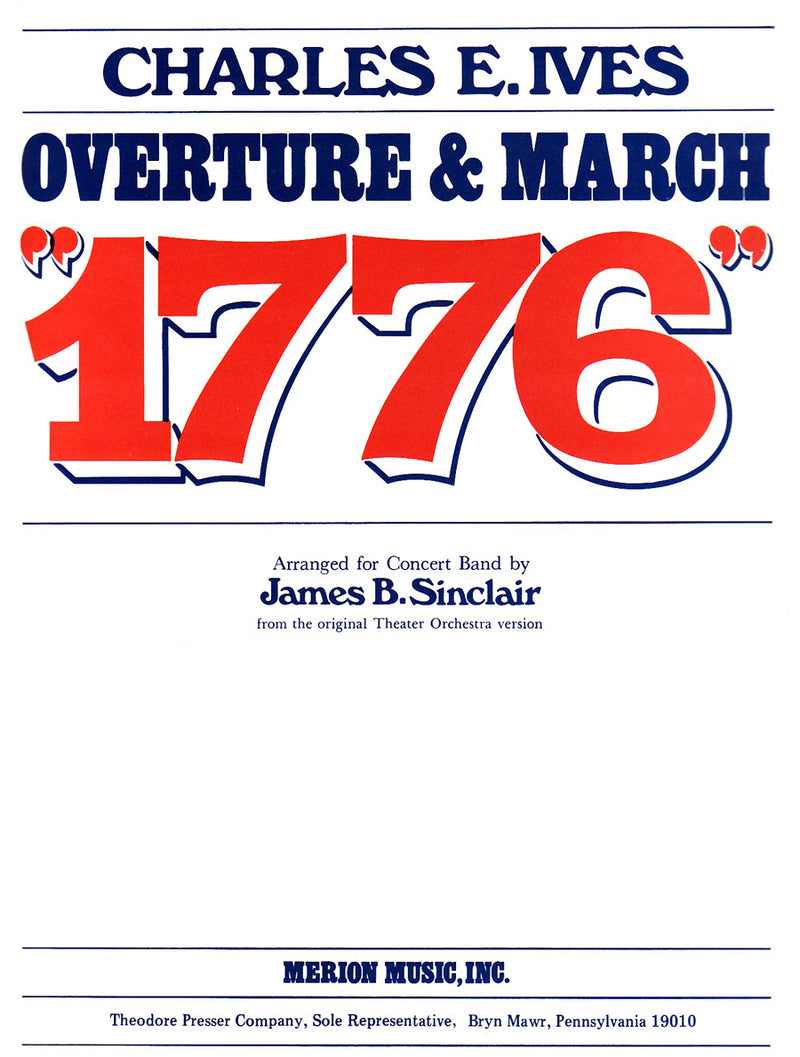 Overture & March 1776 (Score & Parts)