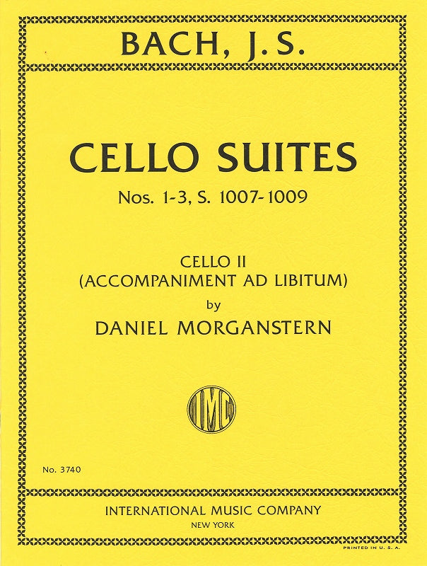 Cello Suites 1-3 (Cello II accompaniment ad libitum)