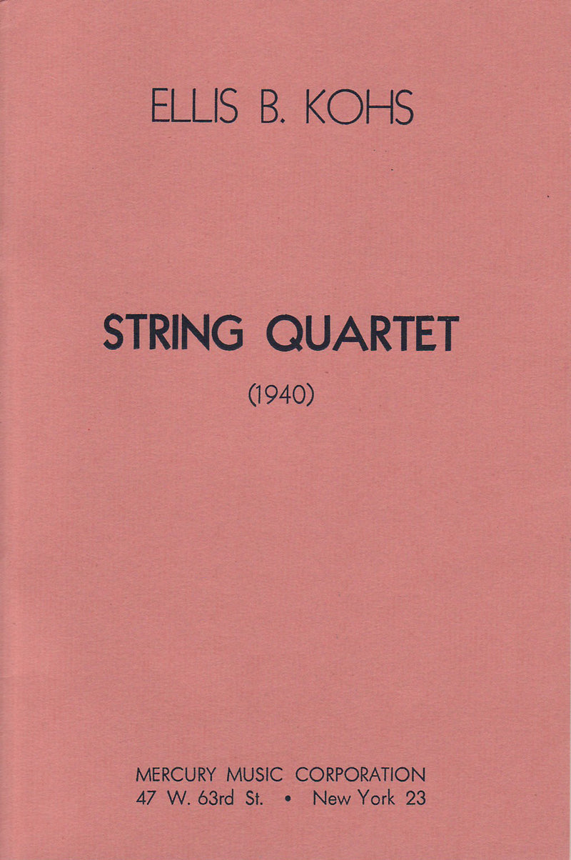 String Quartet (Study Score)