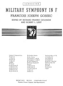 Military Symphony In F (Score Only)