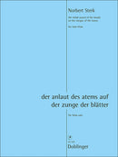 der anlaut des atems auf der zunge der blätter