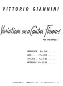 Variations On A Cantus Firmus, Var. 13-22