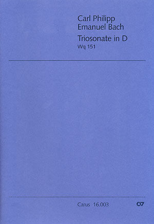 Triosonate in D, BR-CPEB Wq 151