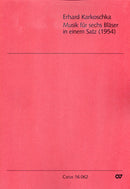 Musik für sechs Bläser (Score)