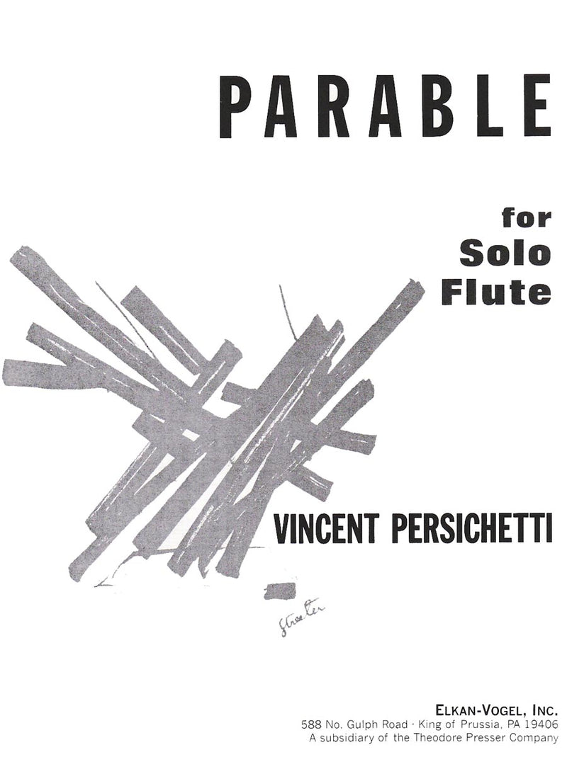 Parable for Solo Flute, Opus 100