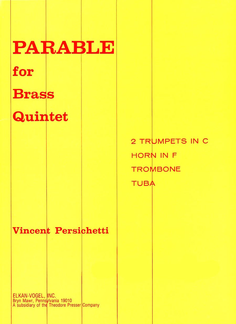 Parable for Brass Quintet, Opus 108