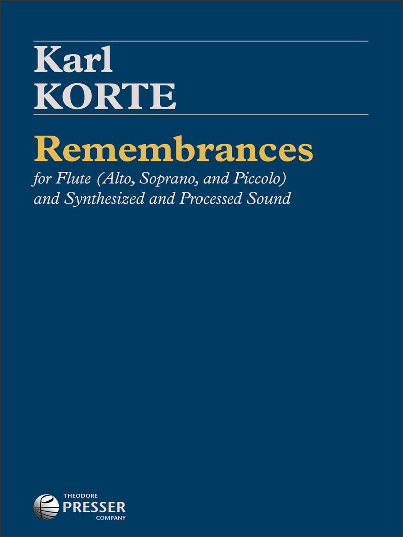 Remembrances (Score with CD)